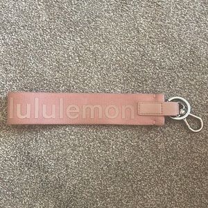 Lululemon pink keychain/lanyard